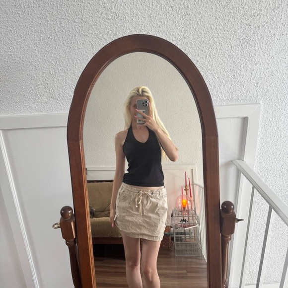 Black Halter Neck Top - Picture 2 of 2